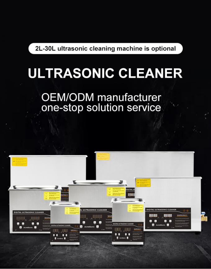 Máquina de limpeza por ultra-som de 40khz 600w Metal Ultra-sônico Jewelry Cleaner 0