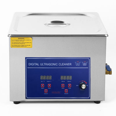 Limpeza ultra-sônica de 10 litros com temperatura ajustável de 20 ~ 80 ° C e potência de 0-240W para alto efeito de limpeza
