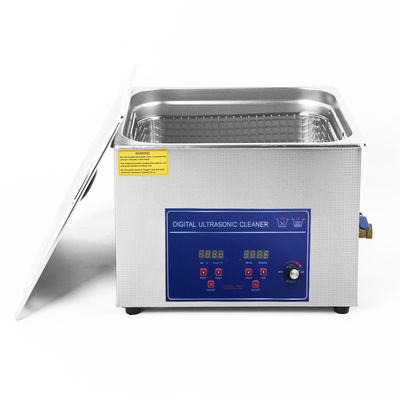 Máquina de limpeza por ultra-som de 360W 400W 40kHz 15L Limpador por ultra-som de potência industrial ajustável