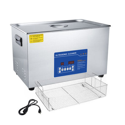 Limpeza ultra-sônica de 600W para peças de motocicletas cadeias e ferramentas 30L Capacidade de aço inoxidável com controle digital do temporizador de aquecimento