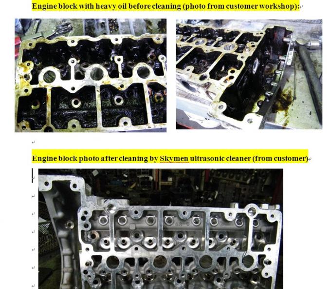 Peças de motor 360L Limpador de motor por ultra-som Tanque industrial por ultra-som 10